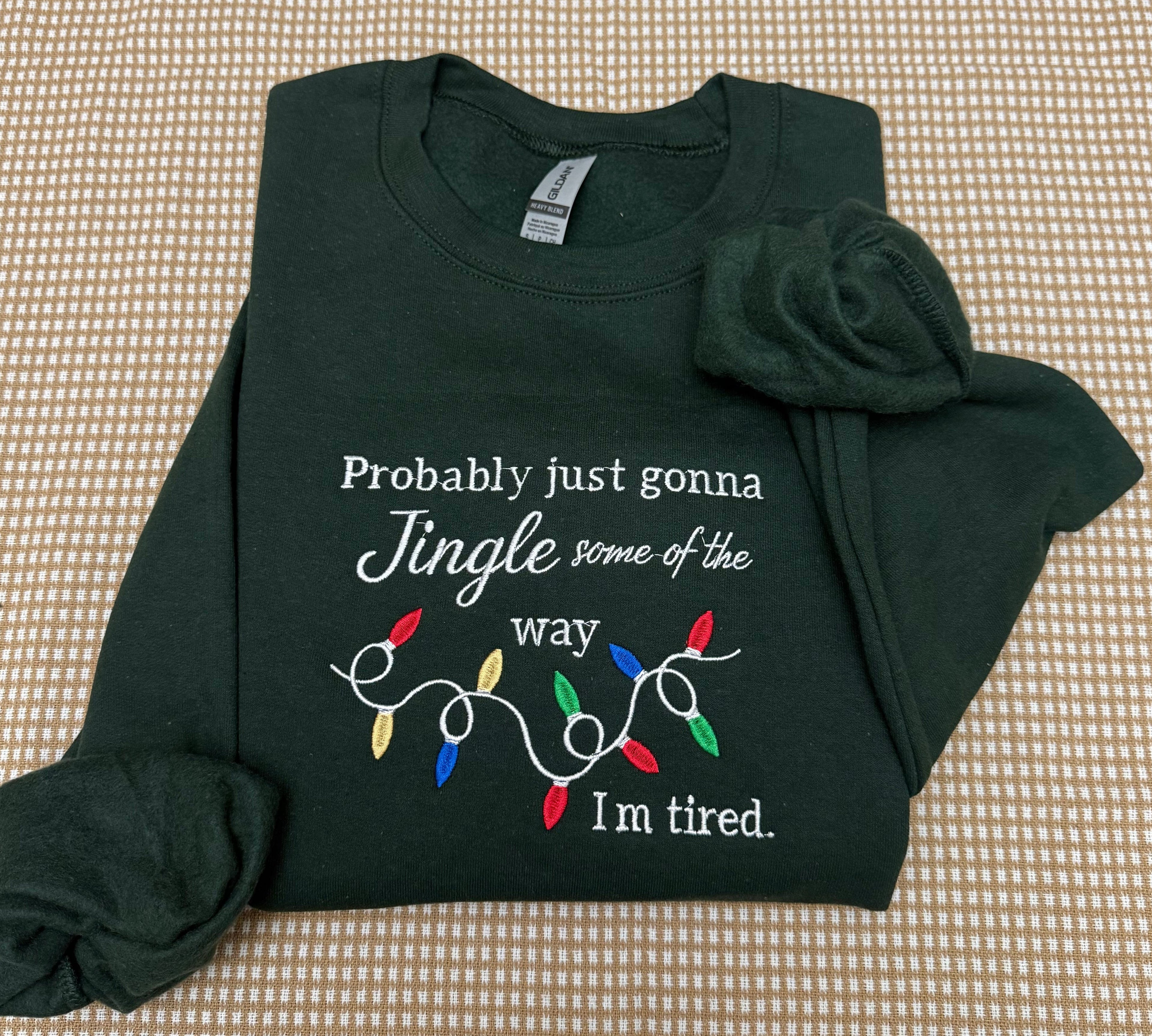 Funny Christmas Embroidered Sweatshirt