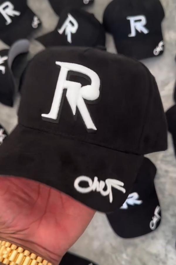 Embroidered Lettering Suede Hat