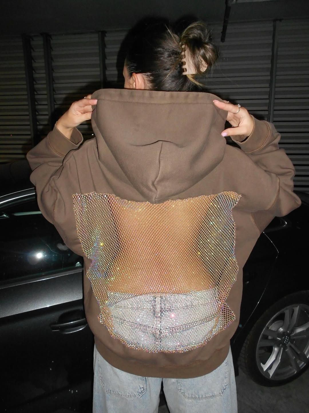 Crystal Mesh Hoodie